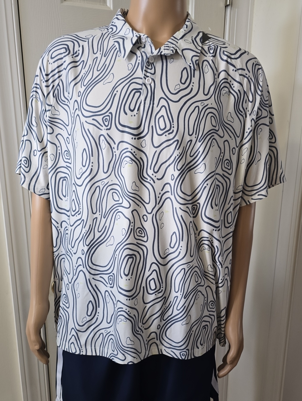 XERSION BRAND MEN'S BIG & TALL WHITE SHORT SLEEVES GOLF POLO SHIRT SIZE XXL